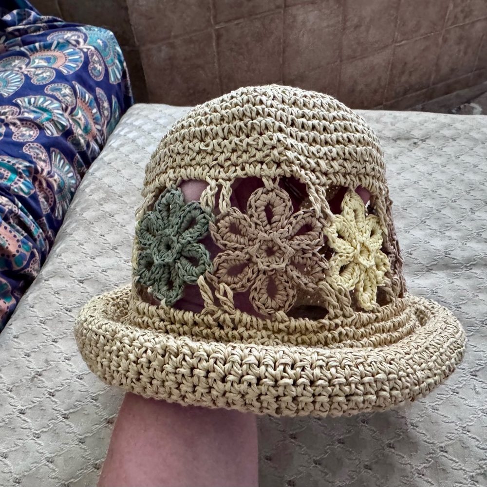 Crochet Floral Sun Hat